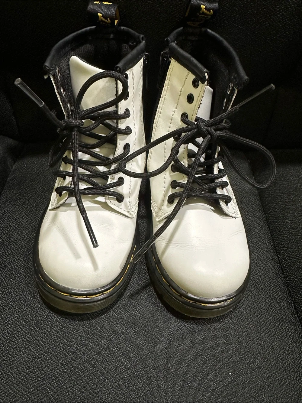 Dr. Martens 1460 T White Leather Boots Toddler Kids Size 8
